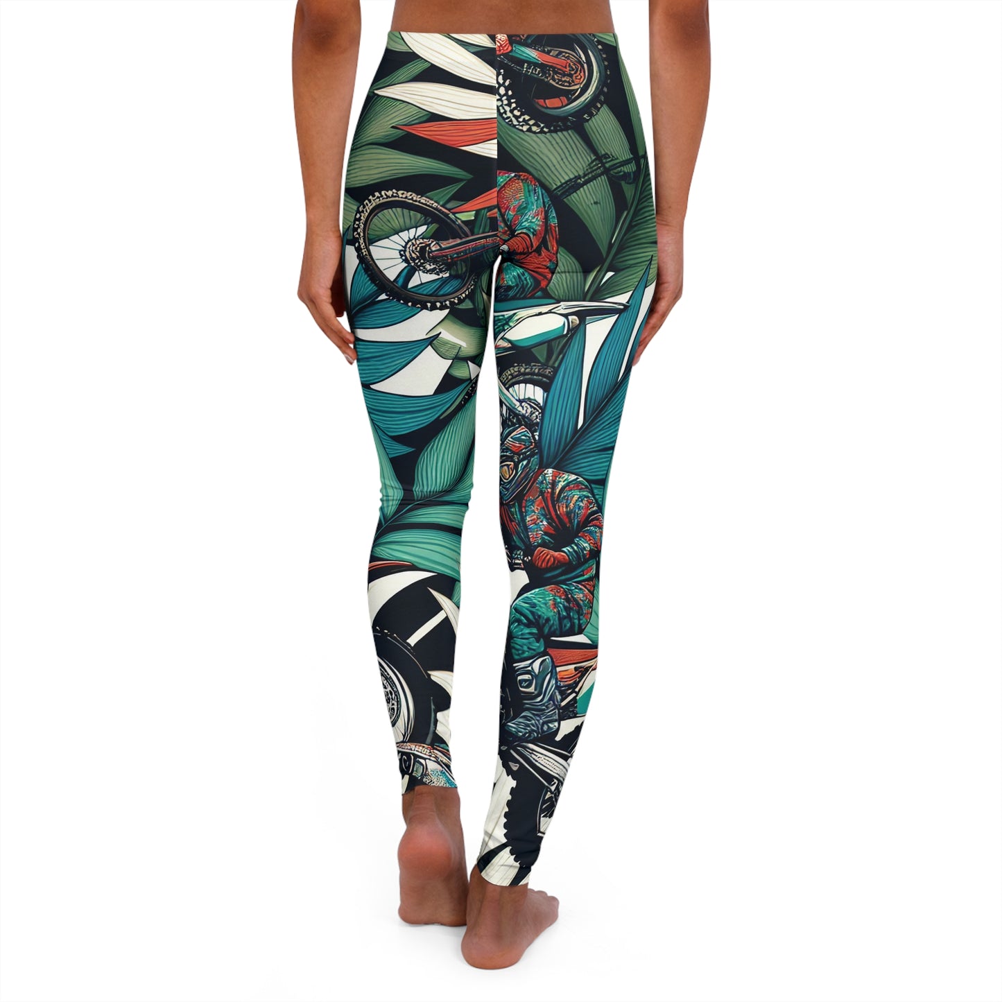Tropical Moto Mayhem - Leggings