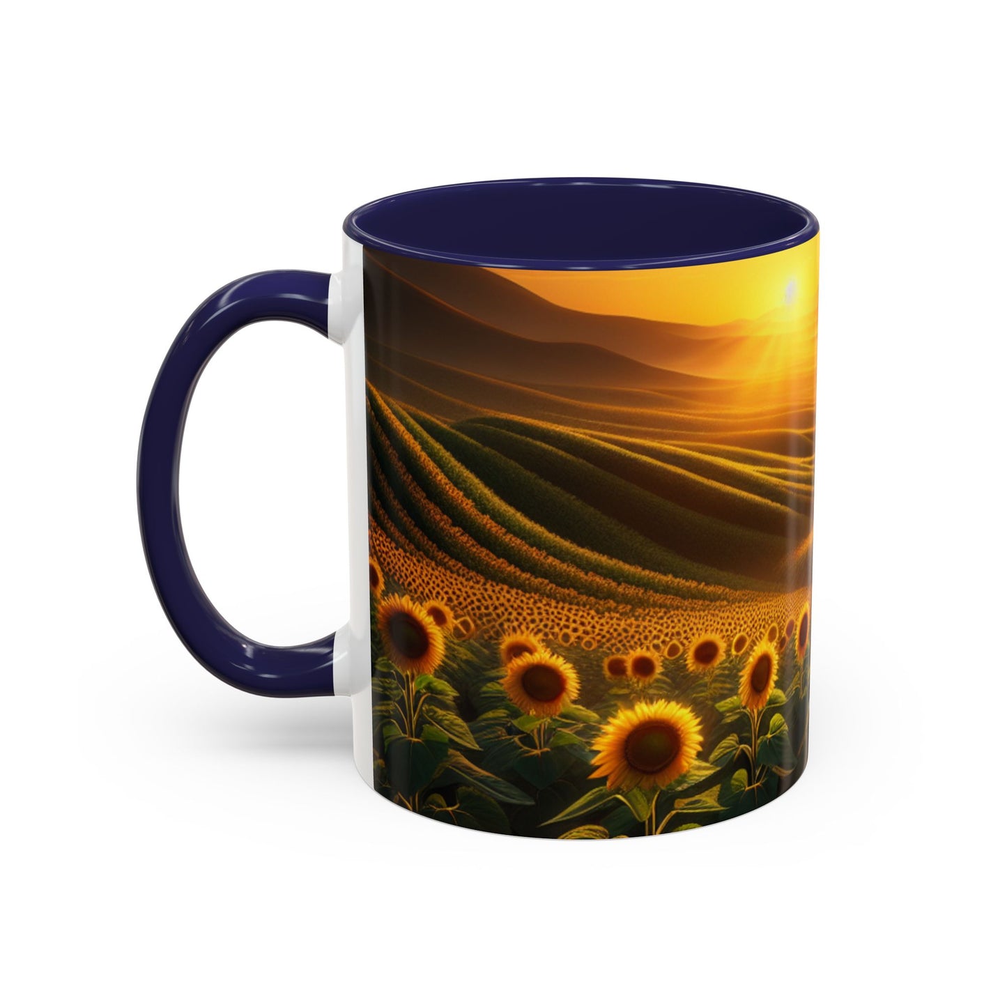 Amber Radiance Sunflower Valleys - Mugs