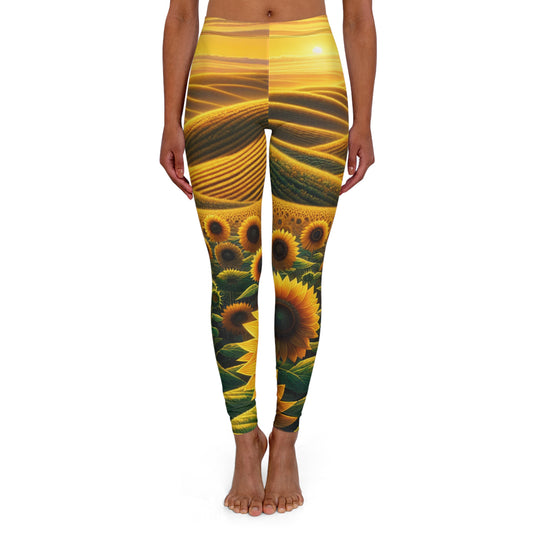 Amber Waves and Sunflower Blaze - Leggings
