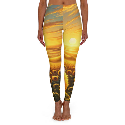 Amber Sunrise Symphony - Leggings