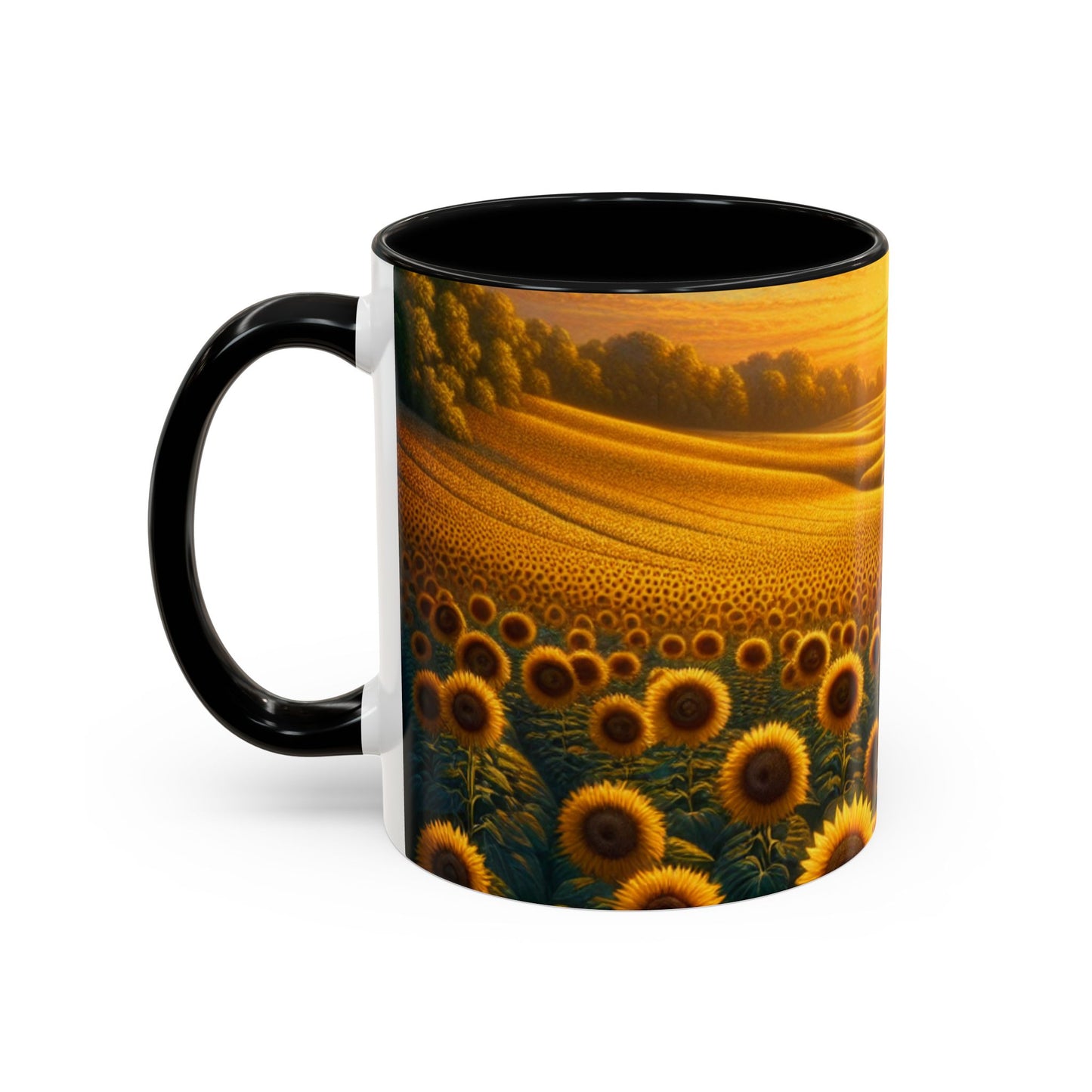 Sunset Sunflower Serenade Pattern - Mugs