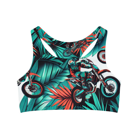 Tropical Moto Surge - Sports Bra