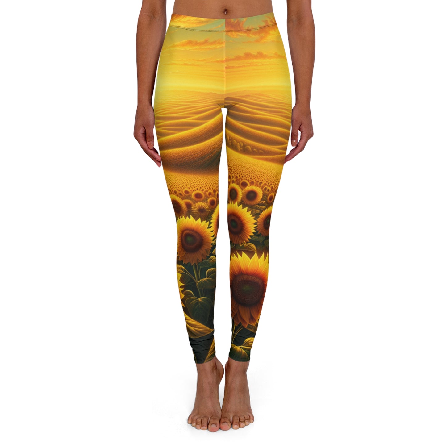 Amber Waves of Bloom - Leggings